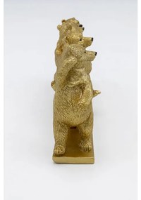 Διακοσμητικό Αρκούδες που Χορεύουν Χρυσό 30x7,5x14 εκ - Χρυσό