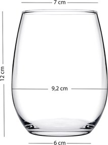 Glass Set (4 Pieces) Astoria 570 - Transparent Transparent