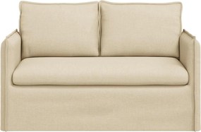 vidaXL Καναπές Κρεμ 136 x 82 x 85 εκ ύφασμα