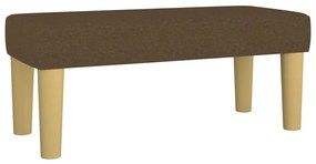 vidaXL Κρεβάτι Boxspring με Στρώμα Σκούρο Καφέ 90x190 εκ. Υφασμάτινο