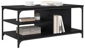 vidaXL Τραπεζάκι σαλονιού Μαύρη Οξυά 100 x 50 x 45 cm