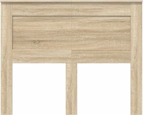 vidaXL Κεφαλάρι με κεφαλάρι Δρύς Sonoma 120 cm Επεξεργασμένο ξύλο