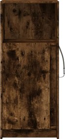 vidaXL Ντουλάπι με Φώτα LED Δρυς 42,5x34x100 εκ. Επεξεργασμένο Ξύλο