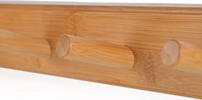 Κρεμάστρα Τοίχου 6 Θέσεων (59x6x7) Estia Bamboo 02-18320