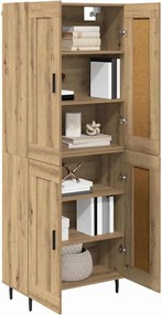 vidaXL Highboard 2 τμχ. Artisan Oak 69,5 x 34 x 180 εκ.