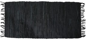 Δερμάτινο Χαλάκι (70x140) San Lorentzo Flat Black