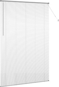 vidaXL Βενετσιάνικες Ρόδες Ασημί 220 x 140 cm Αλουμίνιο