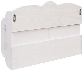 vidaXL 284239  Wall Mounted Coat Rack White 50x10x34 cm Wood