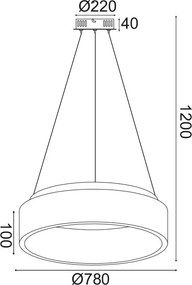 Φωτιστικό Οροφής LED 3 CCT Aca Apollo BR81LEDP78WHCCT White