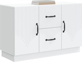 vidaXL Πλαϊνό γραφείο Λευκό 89 x 34,5 x 57 εκ. Επεξεργασμένο Ξύλο