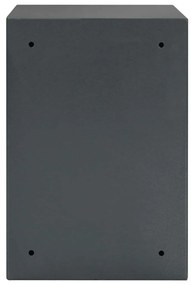 vidaXL Ψηφιακό Ασφαλές Σκούρο γκρι 31 x 35 x 50 εκ Ατσάλι