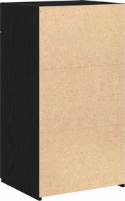 vidaXL Πλαϊνό γραφείο με συρτάρι Μαύρη Οξυά 50 x 42,5 x 93 εκ.