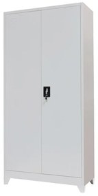 Ντουλάπα Urgen Μεταλλική Ανοιχτό γκρί 90x40x190 εκ. 90x40x190 εκ.