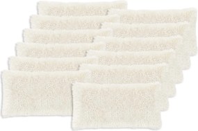 vidaXL Κάλυμμα Μαξιλαριού 12 pcs HEERLEN Λευκό 40 x 80 cm PV Φλίς