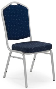 K66 S chair color: blue, silver frame DIOMMI V-CH-K/66S-KR-NIEBIESKI