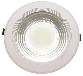 Χωνευτό Φωτιστικό LED Φ22 30W 4000K Αλουμίνιο Λευκό 145-68202 Eurolamp-145-68202-Λευκό 145-68202