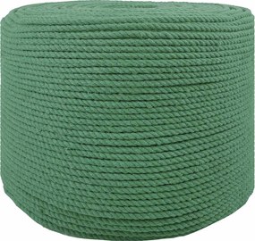 vidaXL Cotton Twine 4 mm 100 m Πράσινο 100% Βαμβάκι