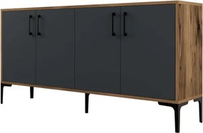 Stewehome Ξύλινος Μπουφές Μοντέρνος 160x35x78 cm