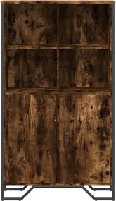 vidaXL Ντουλάπι Καπνιστή Δρυς 79,5x35,5x137,5 εκ. Επεξεργασμένο Ξύλο