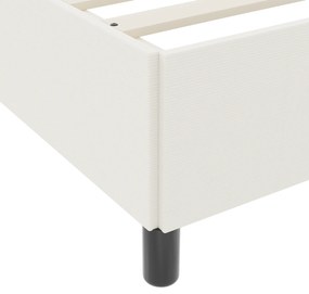 vidaXL Κρεβάτι Κρεμ 200x200 εκ. από υφασμάτινο καναπέ