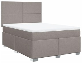 ΚΡΕΒΑΤΙ BOXSPRING ΜΕ ΣΤΡΩΜΑ TAUPE 160X200 ΕΚ. ΥΦΑΣΜΑΤΙΝΟ 3290536