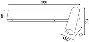 Επιτοίχιο Φωτιστικό LED Hermes-Mauro