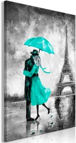 Πίνακας - Paris Fog (1 Part) Vertical Green - 40x60