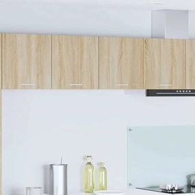 vidaXL Κρεμαστό ντουλάπι με ράφι Riga Δρύς Sonoma 80 x 31 x 40 εκ