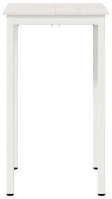 vidaXL Τραπέζι μπαρ Λευκό 60 x 60 x 105 cm Στερεά ξυλεία πεύκου