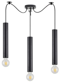 Φωτιστικό Οροφής  SE21-BL-5-BL3 ADEPT TUBE BLACK Black Pendant+ - 51W - 100W - 77-8670