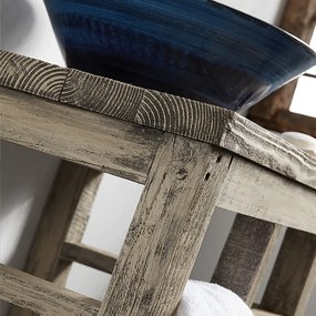 Furnibath Polymnia Solid Wood - Παγκος Επιπλου Μπανιου Χειροποίητος - 80 εκ.