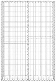 vidaXL Συρματοκιβώτιο με Καπάκια 150 x 100 x 30 εκ. Γαλβανισμένο Σύρμα