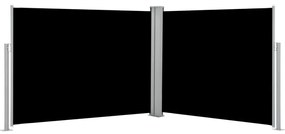 Σκίαστρο Πλαϊνό Συρόμενο Μαύρο 140 x 1000 εκ. - Μαύρο
