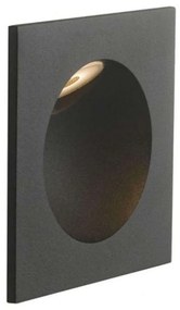Φωτιστικό Τοίχου - Απλίκα Χωνευτή Onyx INC-ONYx-Q1 NERO 2W Led 9x9x4cm Black Intec