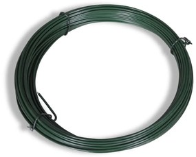 vidaXL Συρματόπλεγμα Περίφραξης Πράσινο 1 x 25 μ. Ατσάλινο με Στύλους