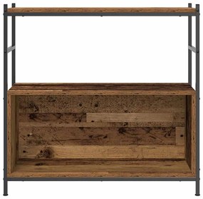 vidaXL Ράφι Βιβλίων Καπνιστή δρυς 80 x 30 x 78.5 εκ Επεξεργασμένο ξύλο