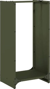 vidaXL Ράφι Καυσόξυλων 40x30x80 εκ. Χάλυβας ψυχρής έλασης