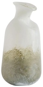 Βάζο Γυάλινο Vase 245 17x35cm White-Grey Kentia Γυαλί