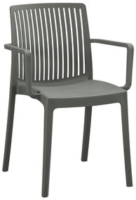 Καρέκλα - Πολυθρόνα IDA C6127.04 Dark Olive Πολυπροπυλενίου 41,3x54,2x81,8Υεκ. 41.3x54.2x81.8 εκ.