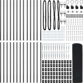 vidaXL Στύλος Περιφράξεων Γκρι 50 x 0,4 μ (12 x 12 mm mesh)