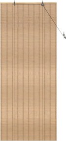 vidaXL Ρόλερ με κουρτίνες Φύση 80 x 220 cm Μπαμπού