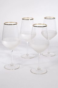 Wine Glass Set (4 Pieces) Nish 530 Gold
Transparent