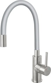 Ferro Zumba Inox Silver - Μπαταρία Κουζίνας με Εύκαμπτο Στόμιο