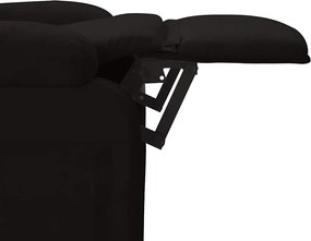 vidaXL Πολυθρόνα Ανακλινόμενη Μαύρη Υφασμάτινη