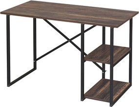 Γραφείο εργασίας Odeon Megapap χρώμα rustic καρυδί 120x59,8x73,8εκ.