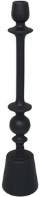 Κηροπήγιο Artiom 032484 9x9x45cm Black Αλουμίνιο