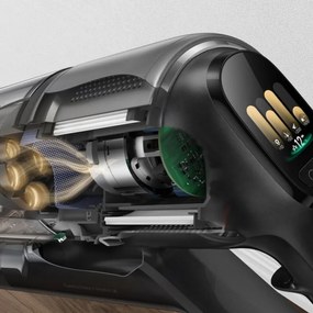 Ηλεκτρική σκούπα μπαταρίας Dreame Z30 AquaCycle VZV77B, 855W, 310AW, 150000 rpm, 3 στάδια, 0.32/0.4/0.6 l, 90 λεπτά, HEPA H14, LED, Brushless motor, Μαύρο