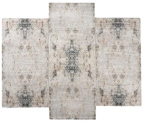 Χαλιά Κρεβατοκάμαρας (Σετ 3τμχ) Polcarpet Quadro 9876 Cream Grey