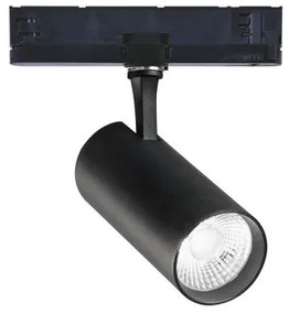 Σποτ Τριφασικής Ράγας Link LED 25W Μαύρο 3000K CRI90 Dimmer 1-10V Fox 302591 Ideal Lux 302591
