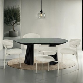 Svendborg Extendable Round Dining Table ø120 Black Oak